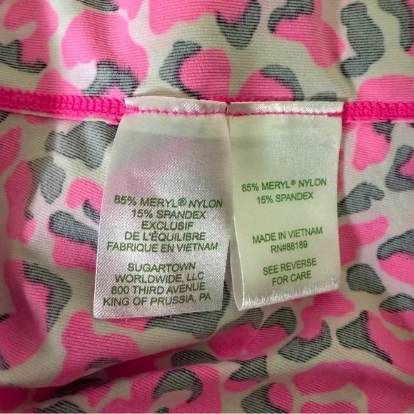 Lilly Pulitzer Luxletic Half Zip Cheetah Print Justine Pullover - Picture 9 of 9